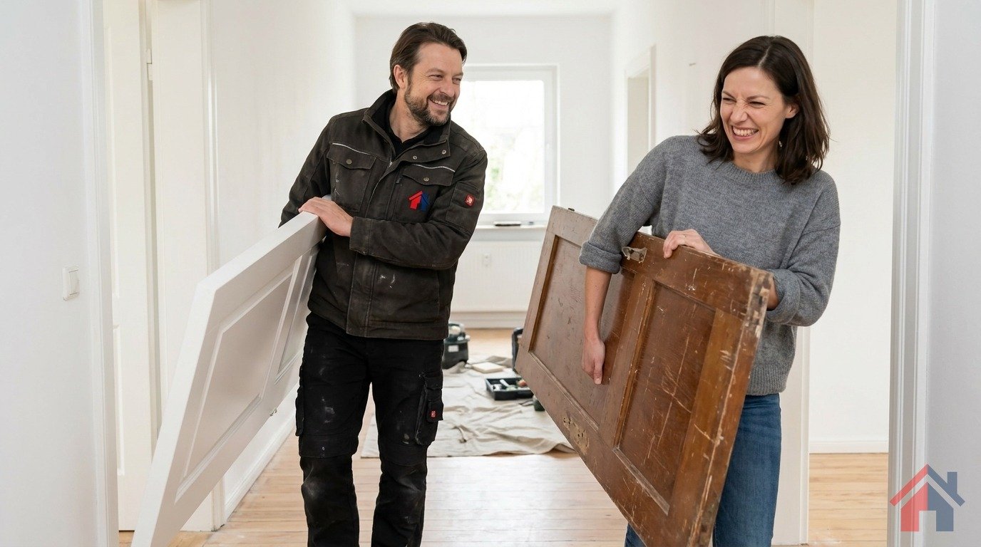 Dachsanierung Grundschule: Im August läuft alles — Montageteam Marx Berlin