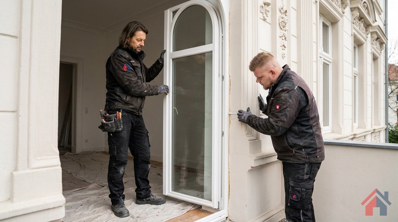 Action im Handwerk: Fenstermontage in Bewegung – so arbeiten echte Profis — Montageteam Marx Berlin
