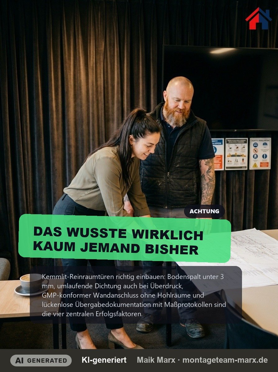 Kemmlit-Türen im Reinraum: Die kniffligen Sanitär-Details