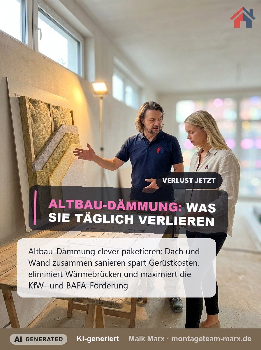 Altbau-Dämmung: Dach & Wand sinnvoll pakettieren