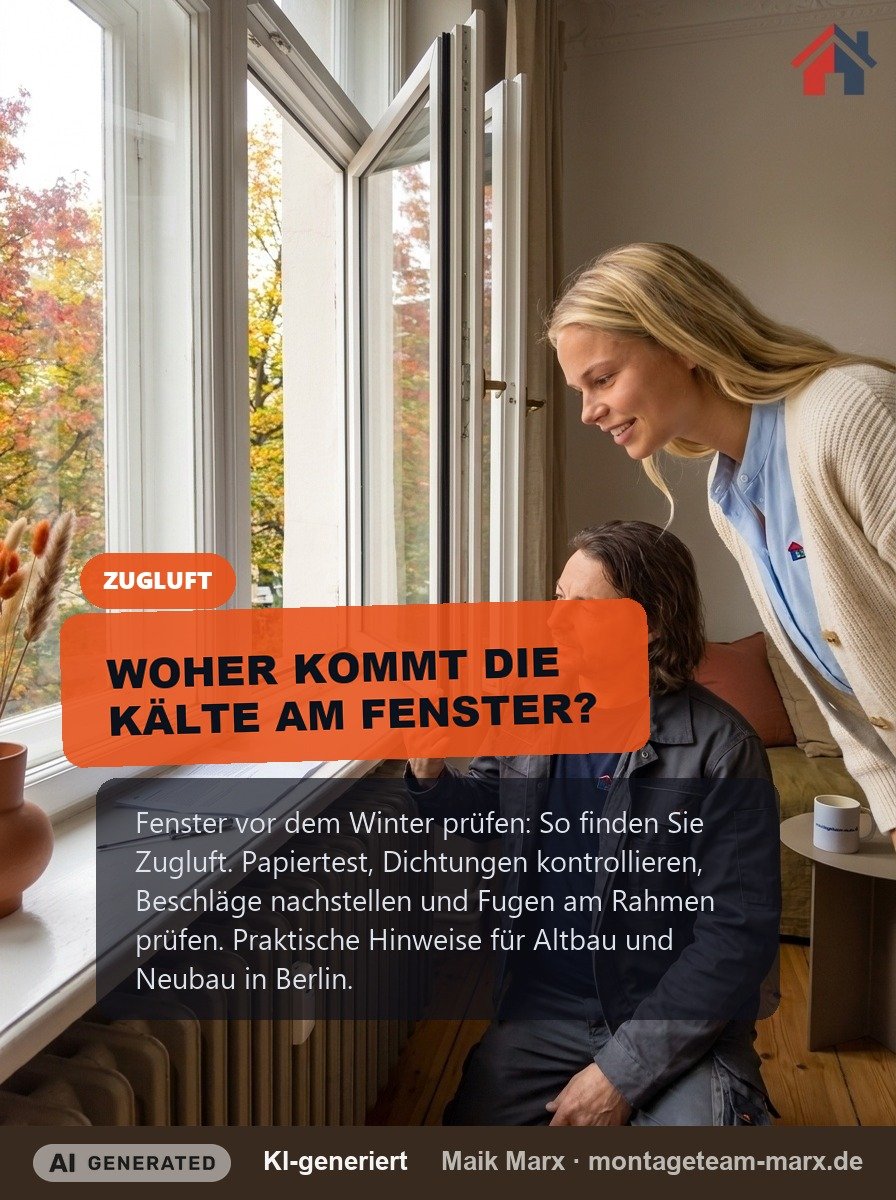 Fenster vor dem Winter prüfen: So finden Sie Zugluft