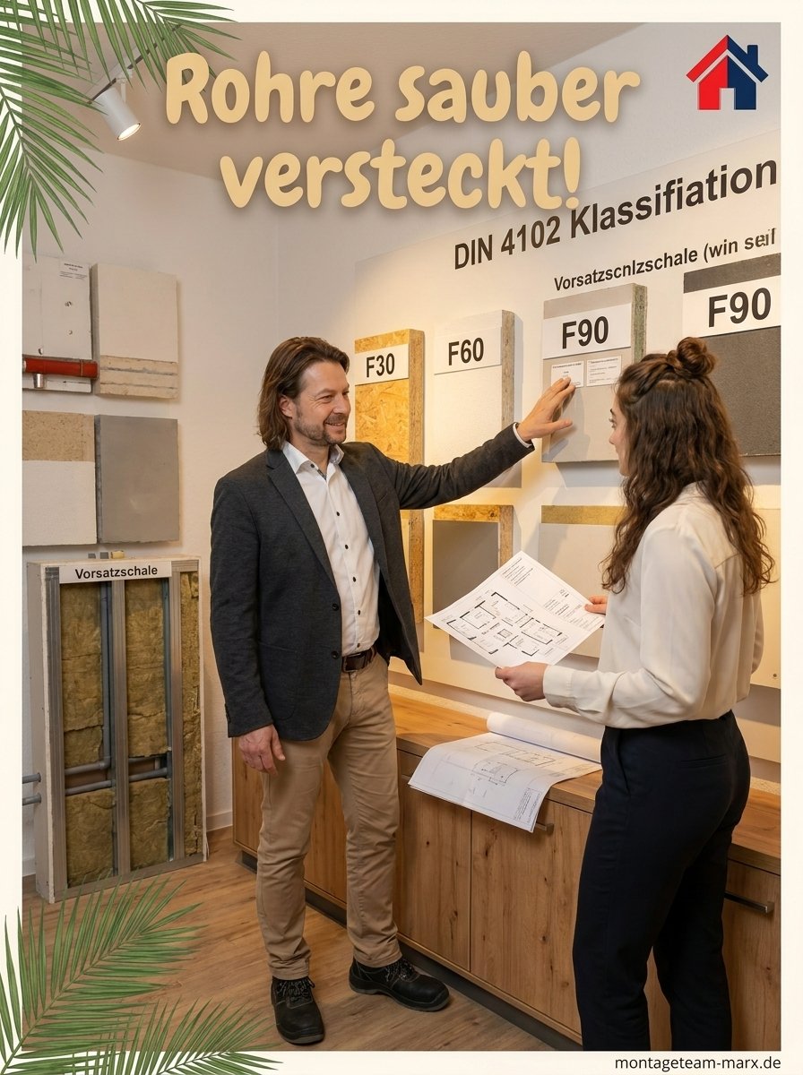 Vorsatzschale: Rohre clever im Trockenbau verbergen
