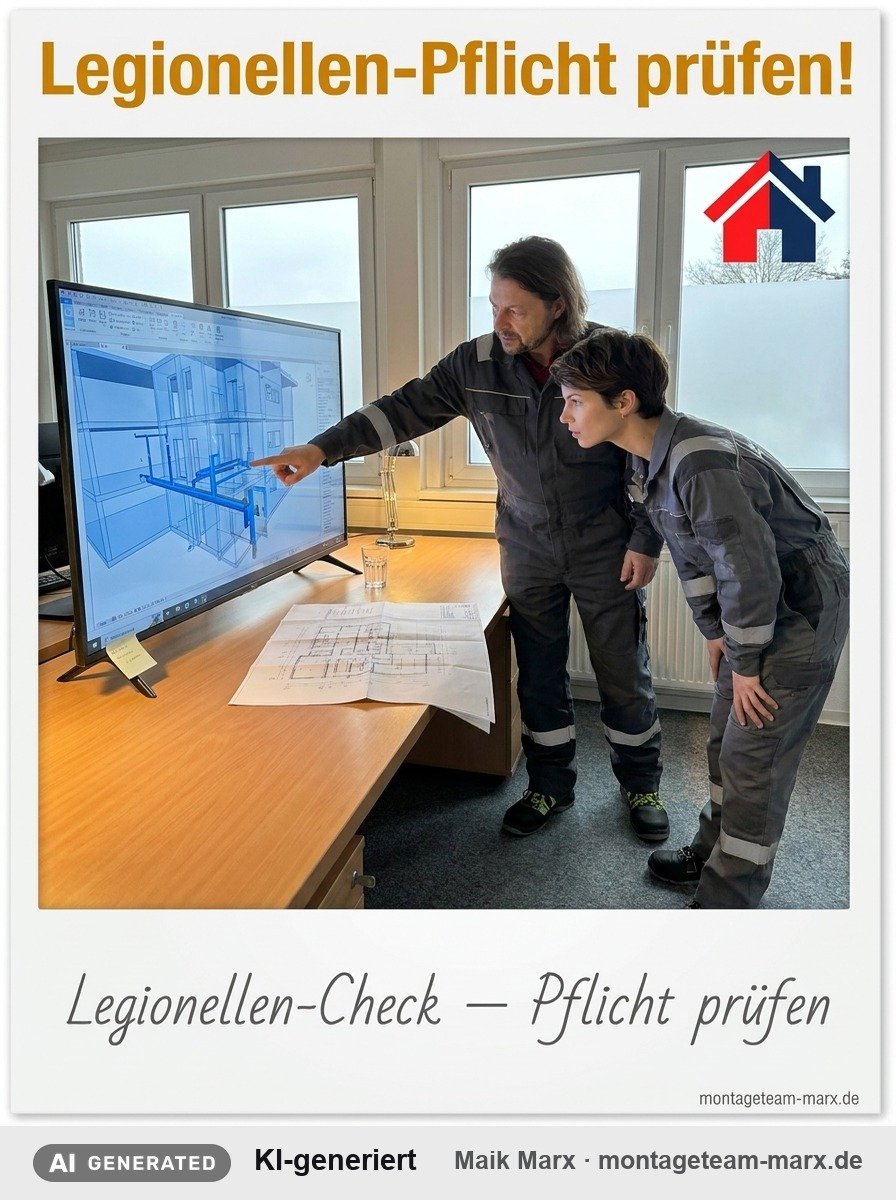 Legionellen-Prüfung: Pflicht ab dem 2-Familienhaus