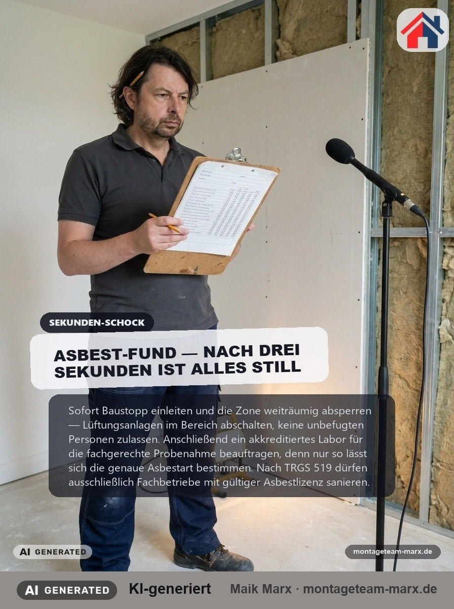 Asbest im Altbau: Was Bauleiter sofort tun müssen