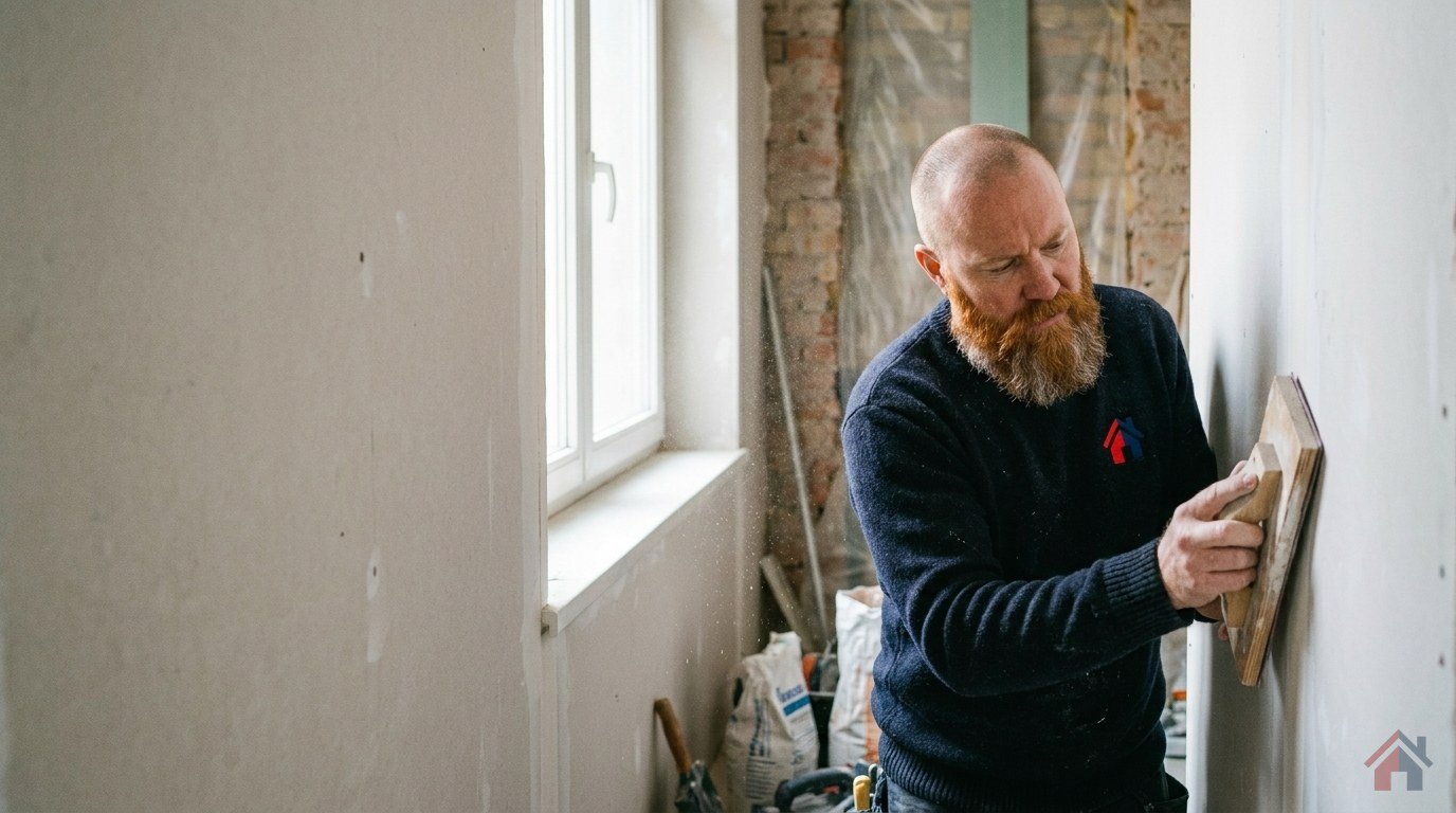 KI-generiert: Spachtelqualität Q1 bis Q4: Welche Oberfläche Sie wirklich brauchen, Montageteam Marx Berlin